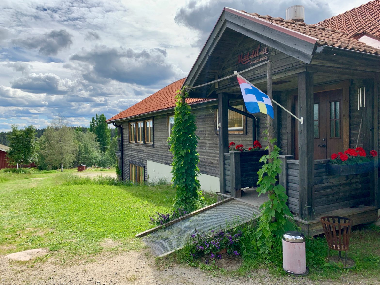 Entrén till restaurangen